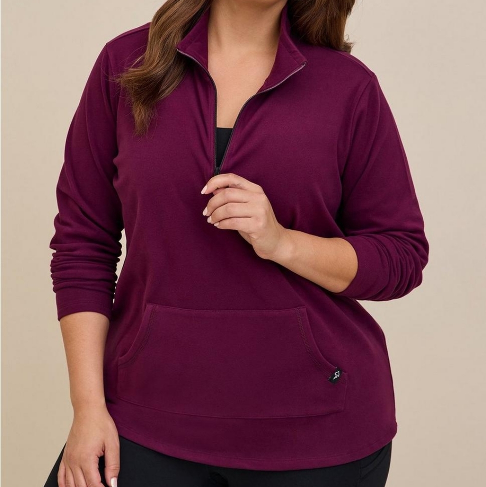 Happy Camper Fleece Half Zip Pullover